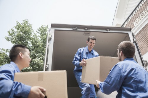Packing boxes and fragile items for house removals in Brockley